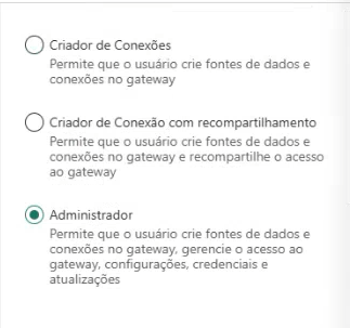 Rol Administrador seleccionado para el Service Principal